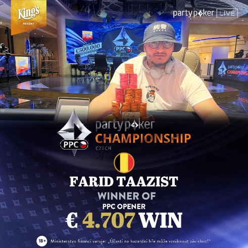 Farid Taazist Wins €150 Opener (€4,707)