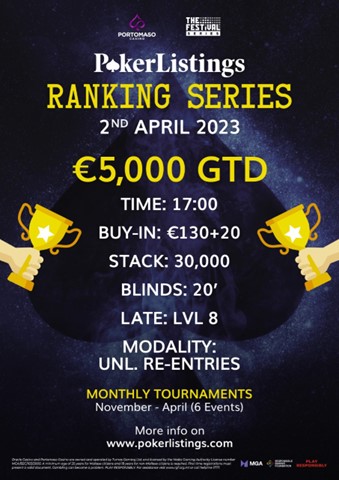 PokerListings Ranking Series April.