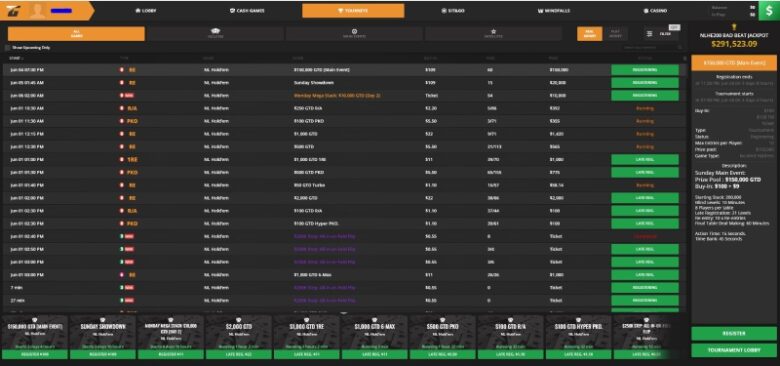 Tiger Gaming Poker Lobby.