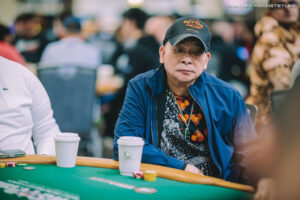 Johnny Chan bagged a Day 1b stack looking for ME Bracelet #2 and his 11th overall