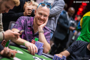 Zachary Hall leads after five days of play in the Main Event