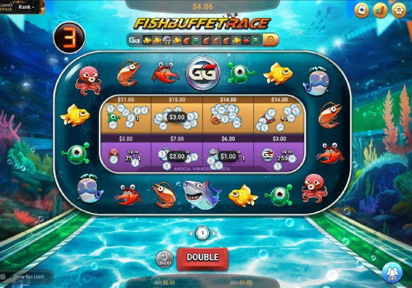 GGVegas Fish Buffet Race Casino Game