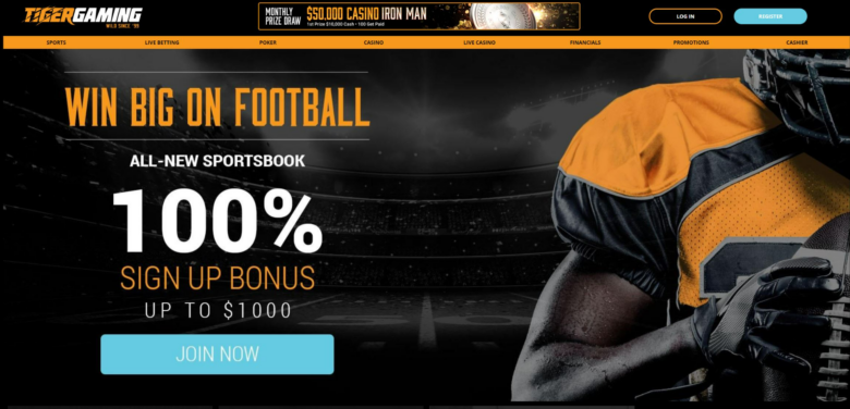 Tiger Gaming Casino Sportsbook Bonus