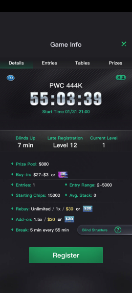 KKPoker PWC €444K Satellite