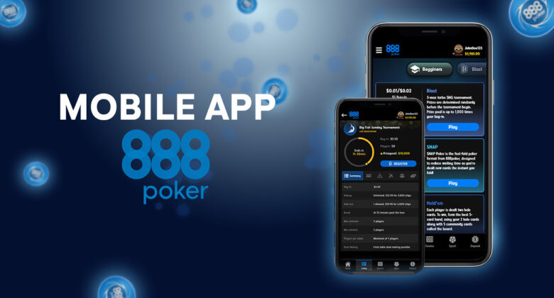 Download and install the official 888poker mobile app