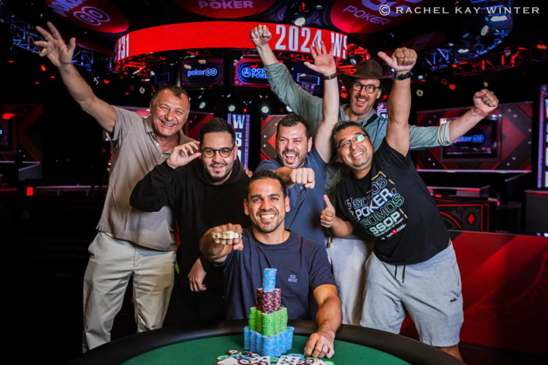 WSOP 2024 Alex Manzano With Friends