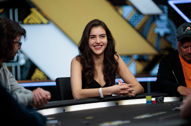 Alexandra Botez playing poker tournament