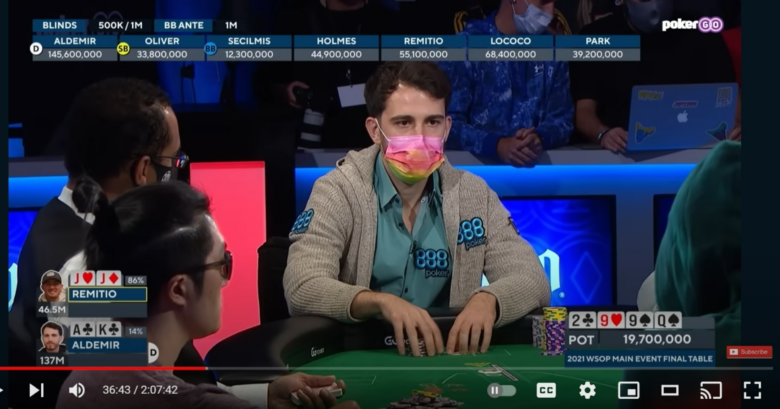 WSOP 2021 Main Event Final Table