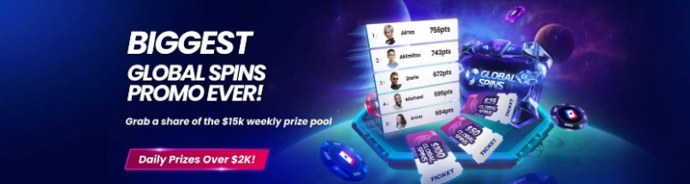 WPT Global $2,1K Daily Global Spin Leaderboards