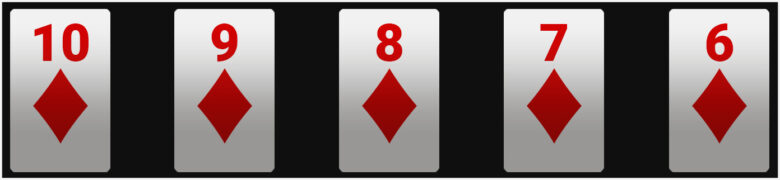 Strong poker combination Straight Flush