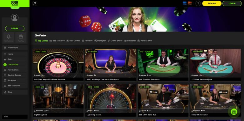 888 Casino official website