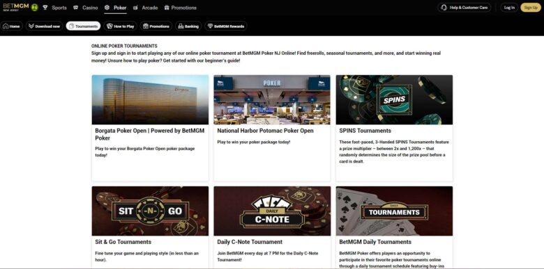 BetMGM tournaments