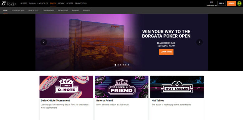 Borgata Poker official website