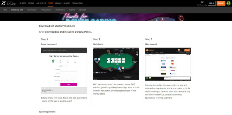 Borgata Poker software