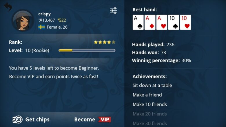 Appeak poker mobile app profile