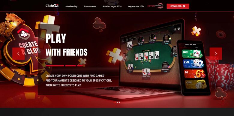 ClubGG Poker website