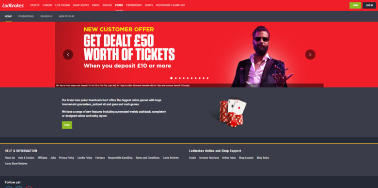 Ladbrokes poker official website