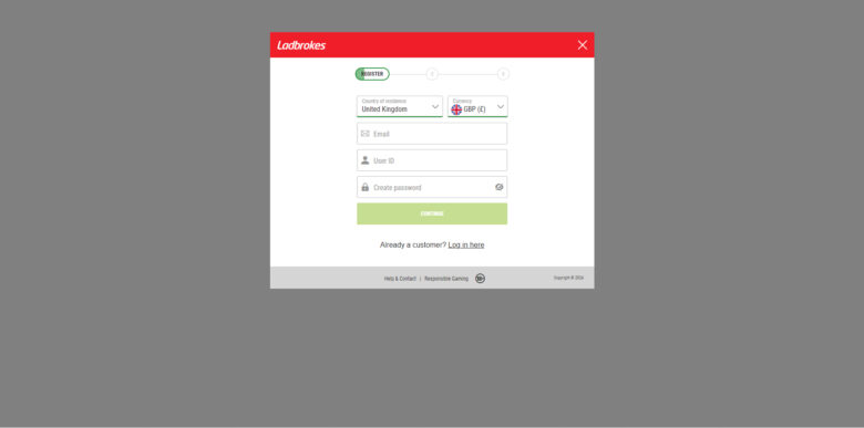 Ladbrokes poker registration form