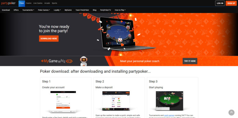 PartyPoker software