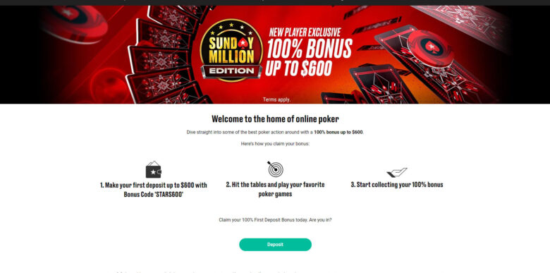 PokerStars homepage