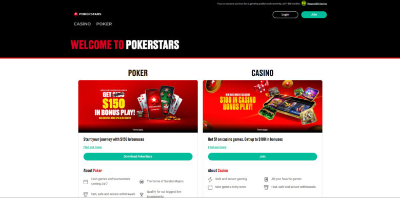 PokerStars New Jersey official website