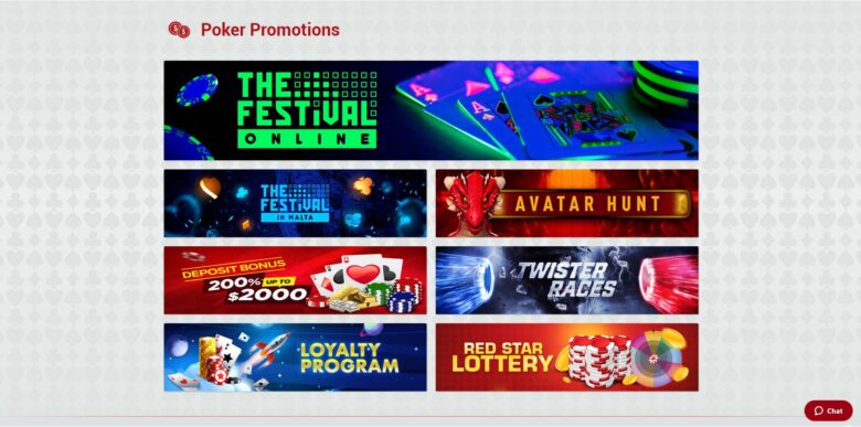 Redstar Poker promotions