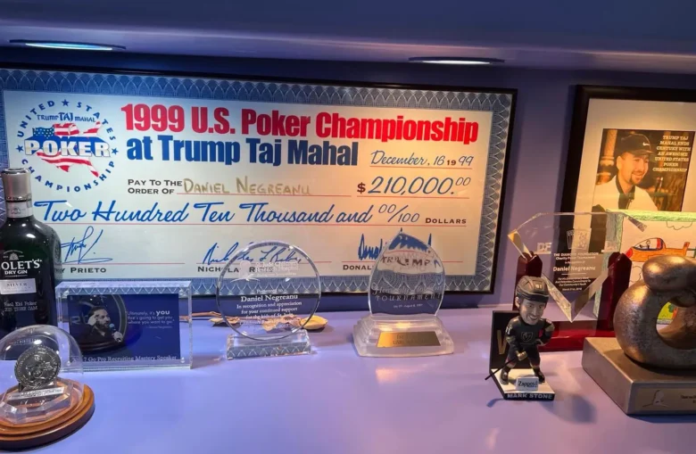 Check for a $210,000 win at the 1999 U.S. Poker Championship on December 16, 1999.