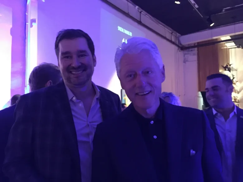 Phil Hellmuth with Bill Clinton