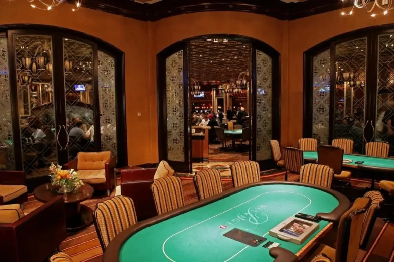 The legendary Bobby's Room at the Bellagio Casino. Named after 1978 WSOP winner Bobby Baldwin, this room is home to the highest stakes cash game.