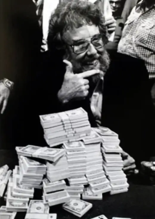 Jack Straus winning at WSOP 1982