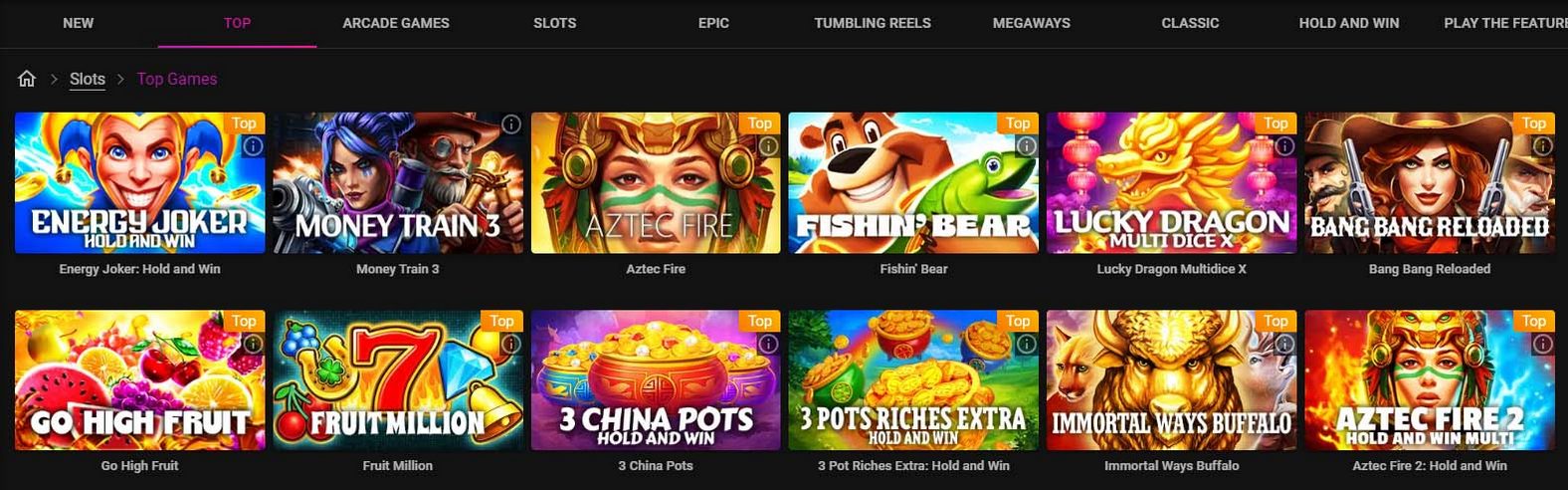 Top Games at Pulsz Casino