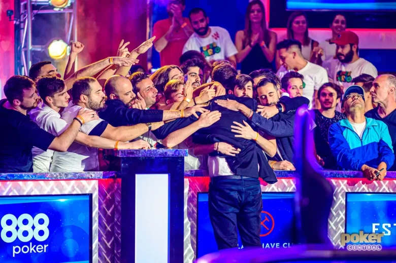 Dario Sammartino at the end of ME WSOP 2019