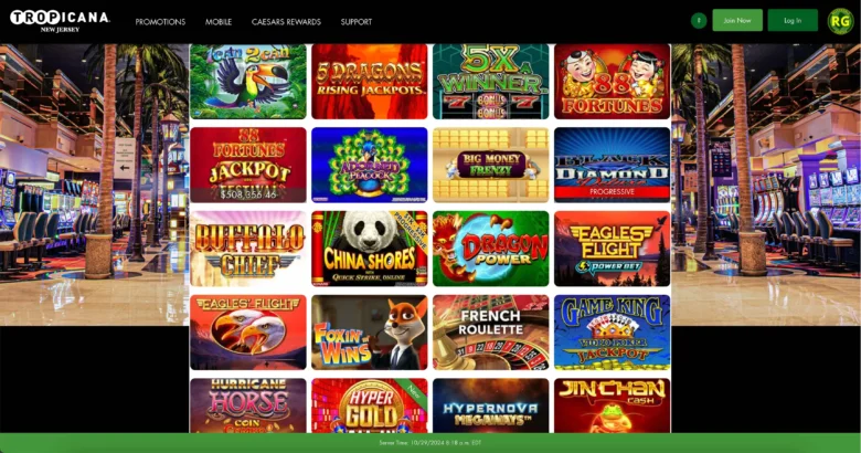 tropicana casino slots