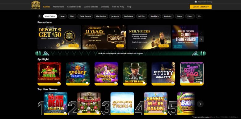 Golden Nugget casino official website