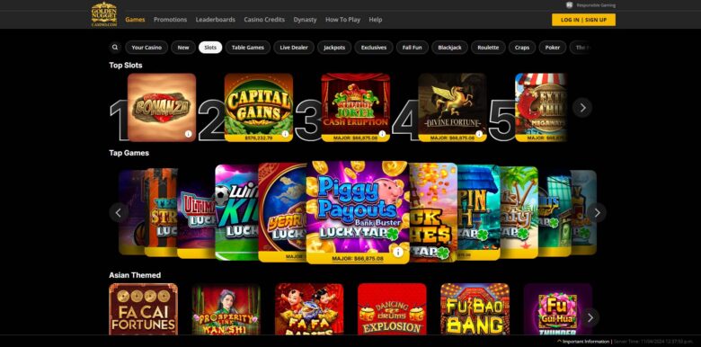 Golden Nugget casino slots games