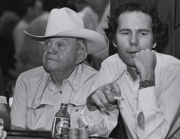 Benny Binion and his son Ted Binion