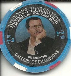 Bill Smith poker chip 1985