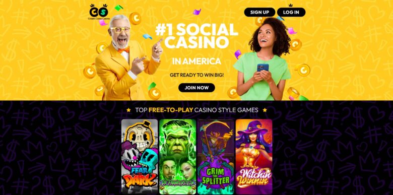 Crown Coins Casino homepage