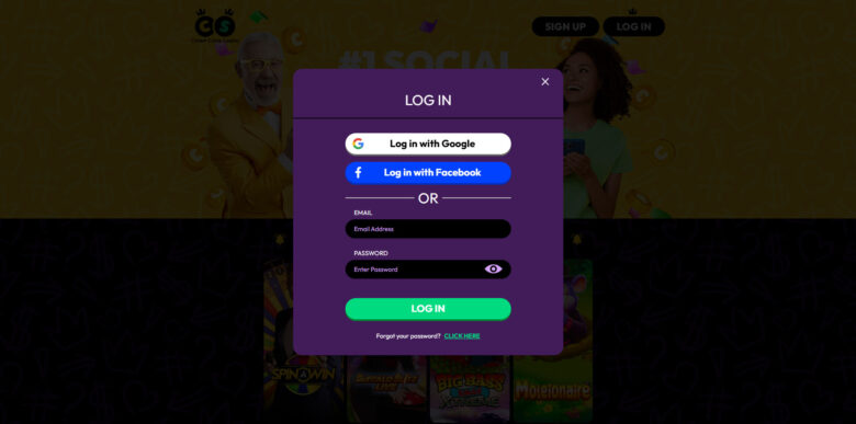 Crown Coins Casino log in