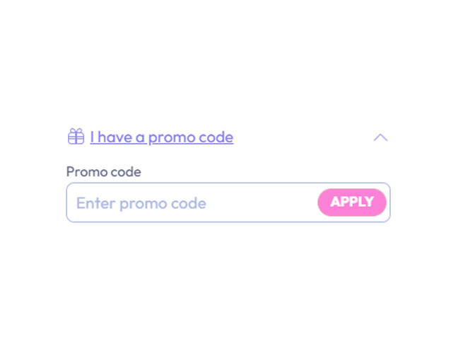 Enter Promo Code