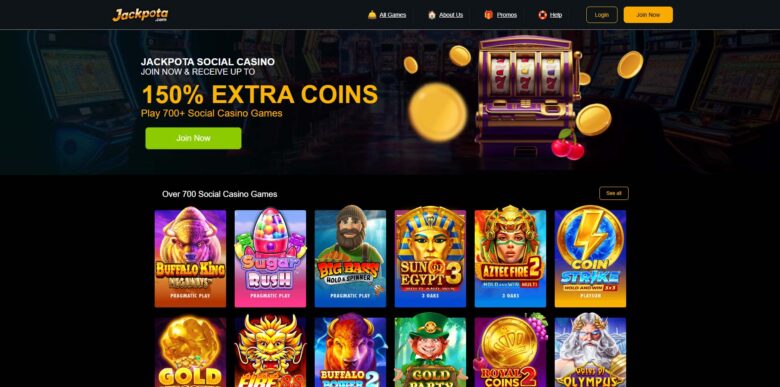 Jackpota Casino website homepage