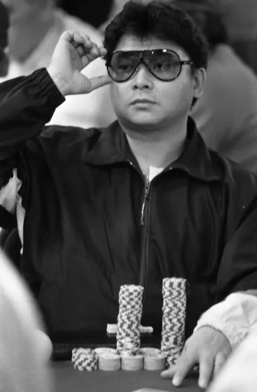 Johnny Chan playing WSOP 1987