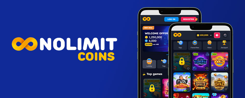 NoLimitCoins Casino mobile version of the website