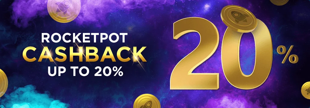 Rocketpot cashback up to 20%