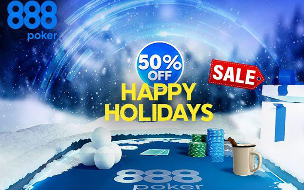 Participate In Tournaments With A 50% Discount On Buy-Ins As Part Of The Holiday Sale On 888poker