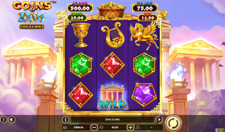 Coins of Zeus Hold and Win