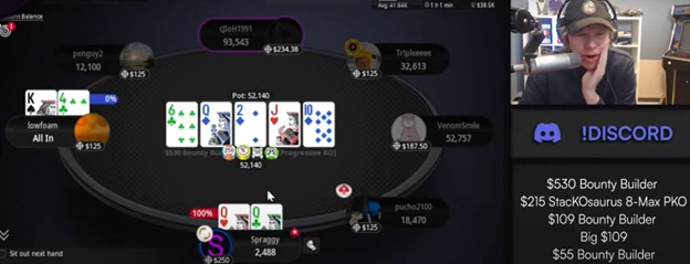 Hand Analysis Poker Streamer Benjamin Spragg Spraggy