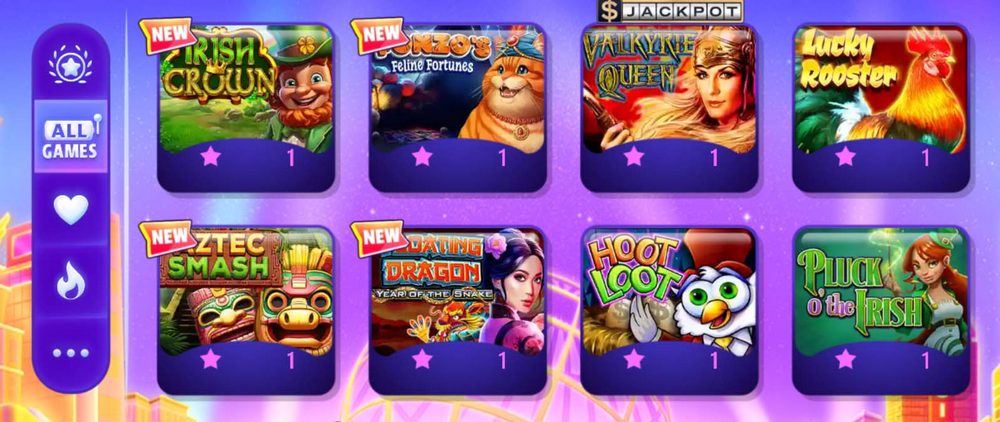 High 5 Casino Games selection