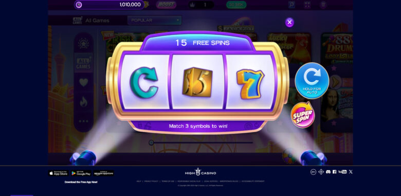 High 5 Casino free spins