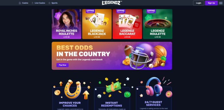 Legendz Casino games